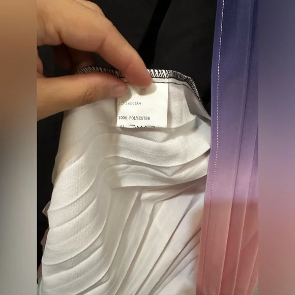 CHICME Blazer Ombré Pleated Wrap Knee Length Dress NWOT - Picture 14 of 15